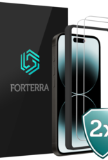 Forterra Forterra iPhone 14 Pro Screenprotector Met Installatieframe - 2 PACK