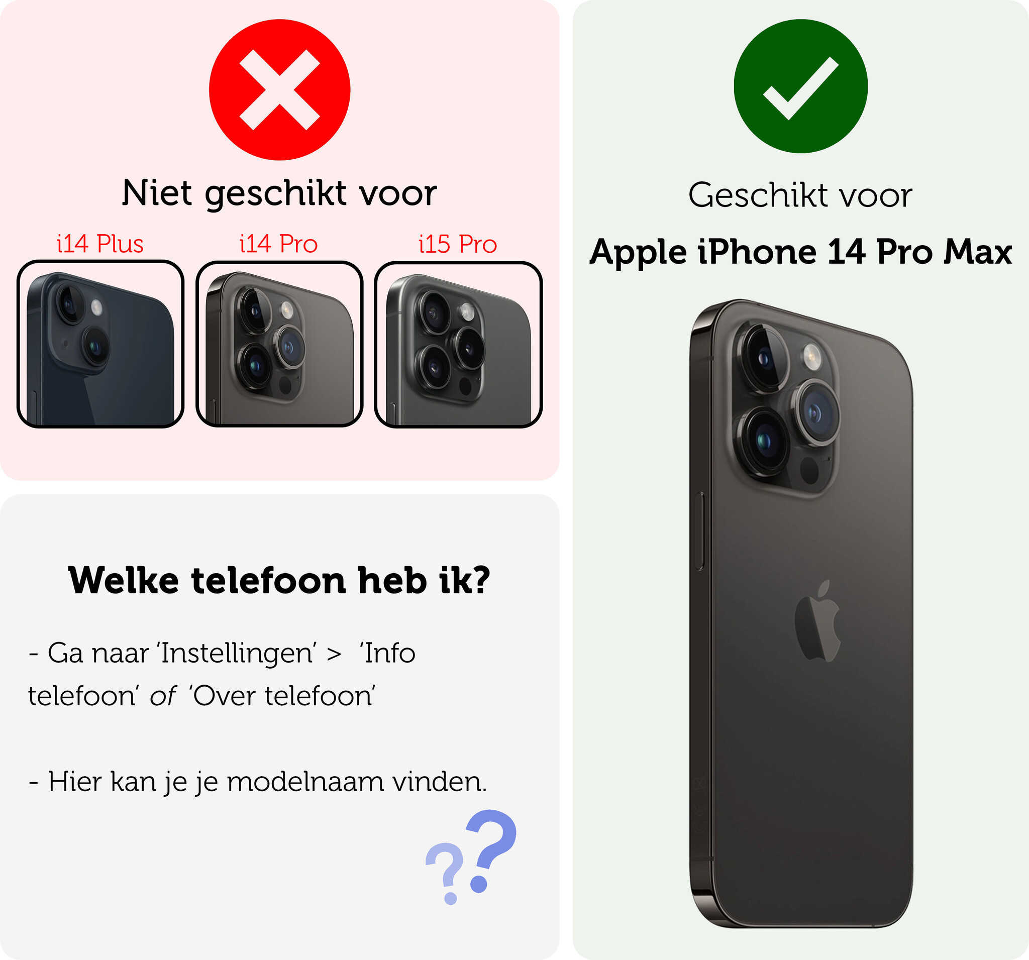 Forterra Forterra iPhone 14 Pro Max Screenprotector Met Installatieframe