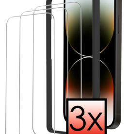 NoXx NoXx iPhone 14 Screenprotector Met Installatieframe - 3 PACK