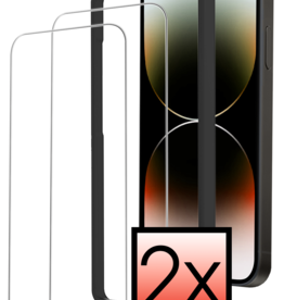 NoXx NoXx iPhone 14 Screenprotector Met Installatieframe - 2 PACK