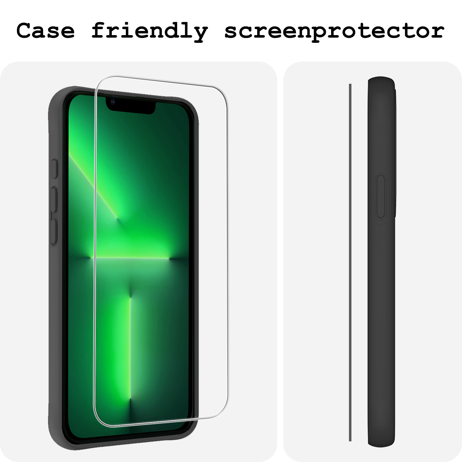 BASEY. BASEY. iPhone 13 Mini Screenprotector Met Installatieframe