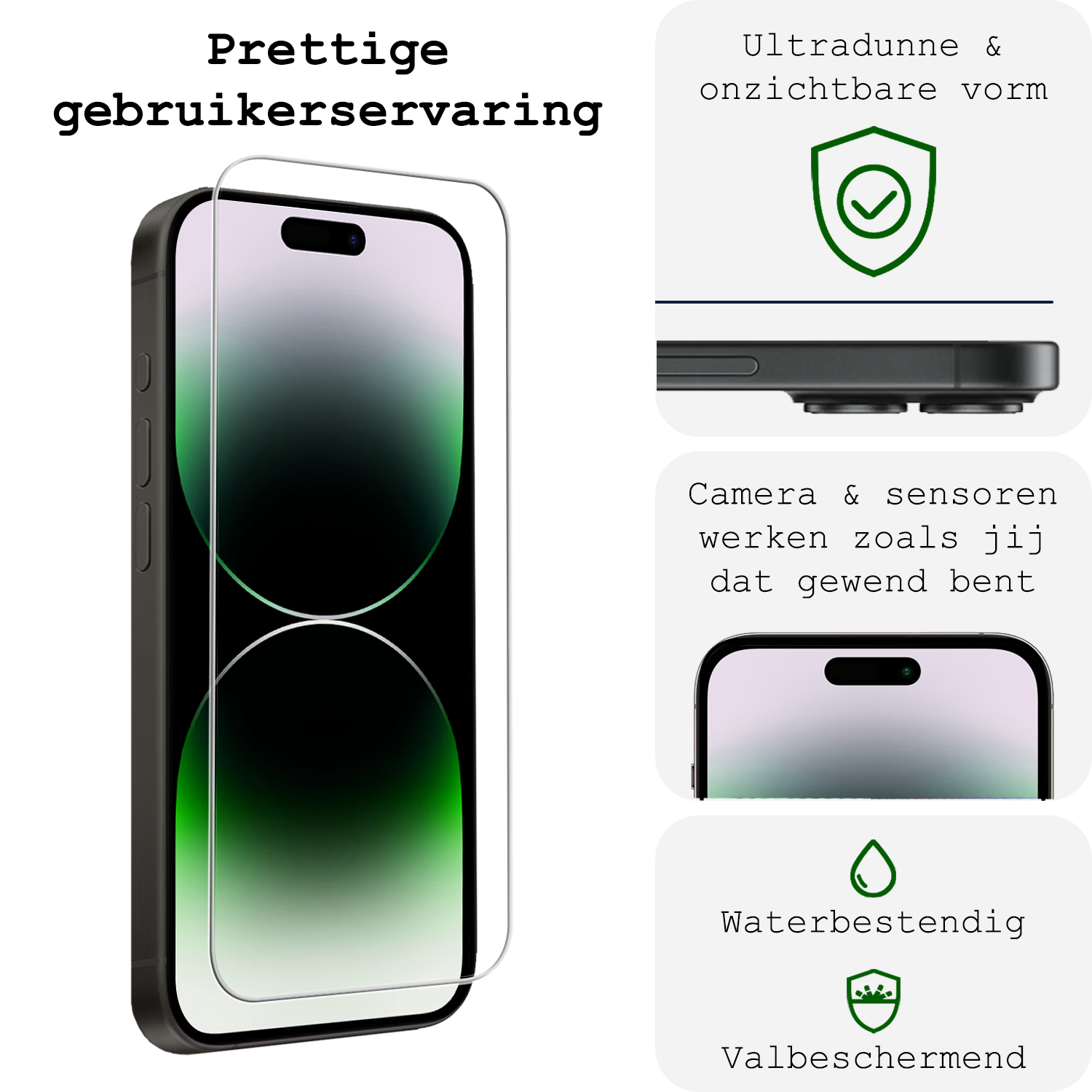 BASEY. BASEY. iPhone 14 Pro Screenprotector Met Installatieframe - 2 PACK
