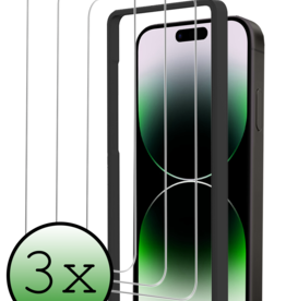 BASEY. BASEY. iPhone 14 Screenprotector Met Installatieframe - 3 PACK