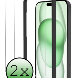 BASEY. BASEY. iPhone 15 Pro Max Screenprotector Met Installatieframe - 2 PACK