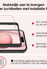 NoXx NoXx iPhone 15 Screenprotector Met Installatieframe - 3 PACK