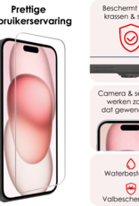 NoXx NoXx iPhone 15 Screenprotector Met Installatieframe - 3 PACK