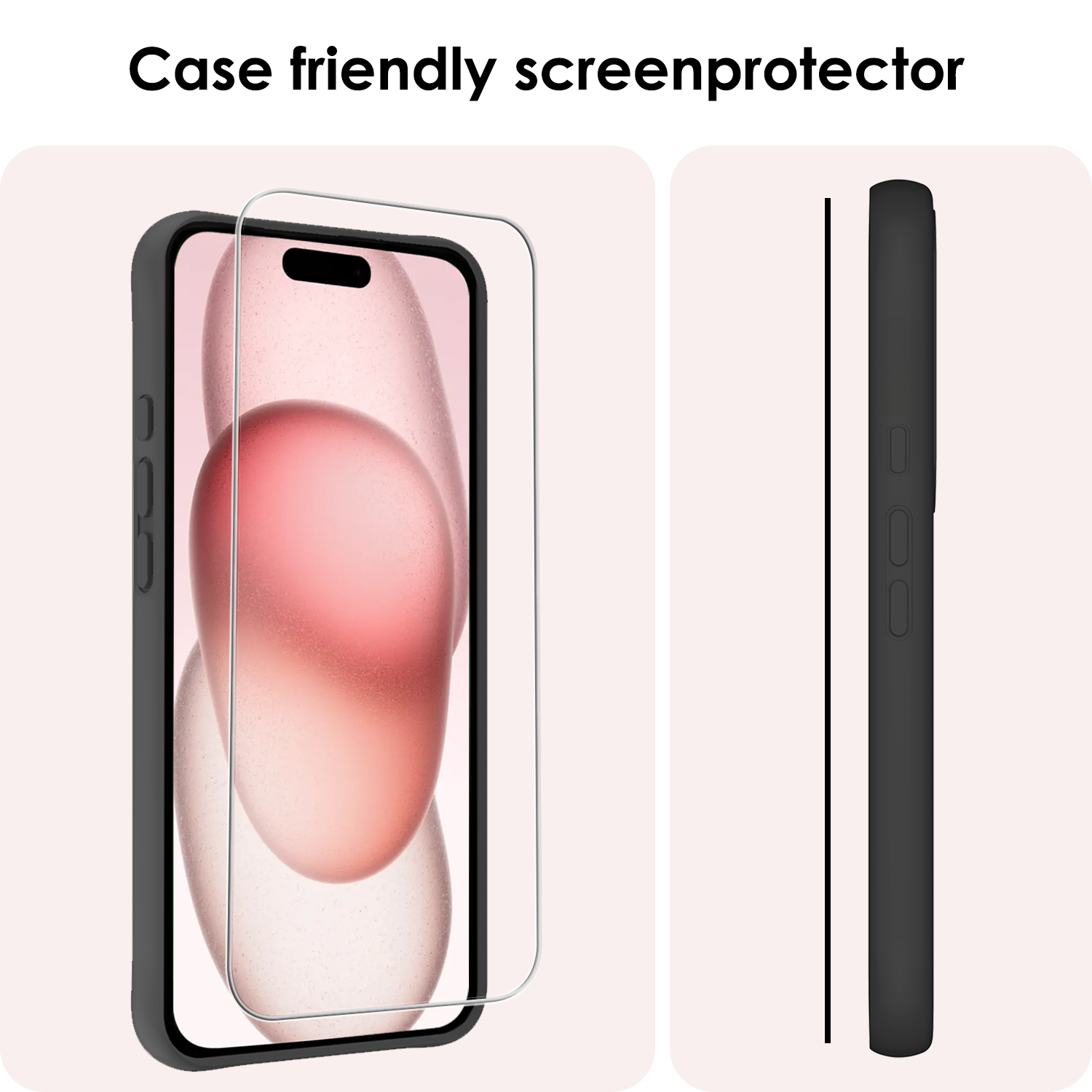NoXx NoXx iPhone 15 Screenprotector Met Installatieframe