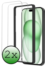 BASEY. BASEY. iPhone 15 Pro Screenprotector Met Installatieframe - 2 PACK
