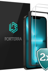 Forterra Forterra iPhone 13 Mini Screenprotector Met Installatieframe - 2 PACK