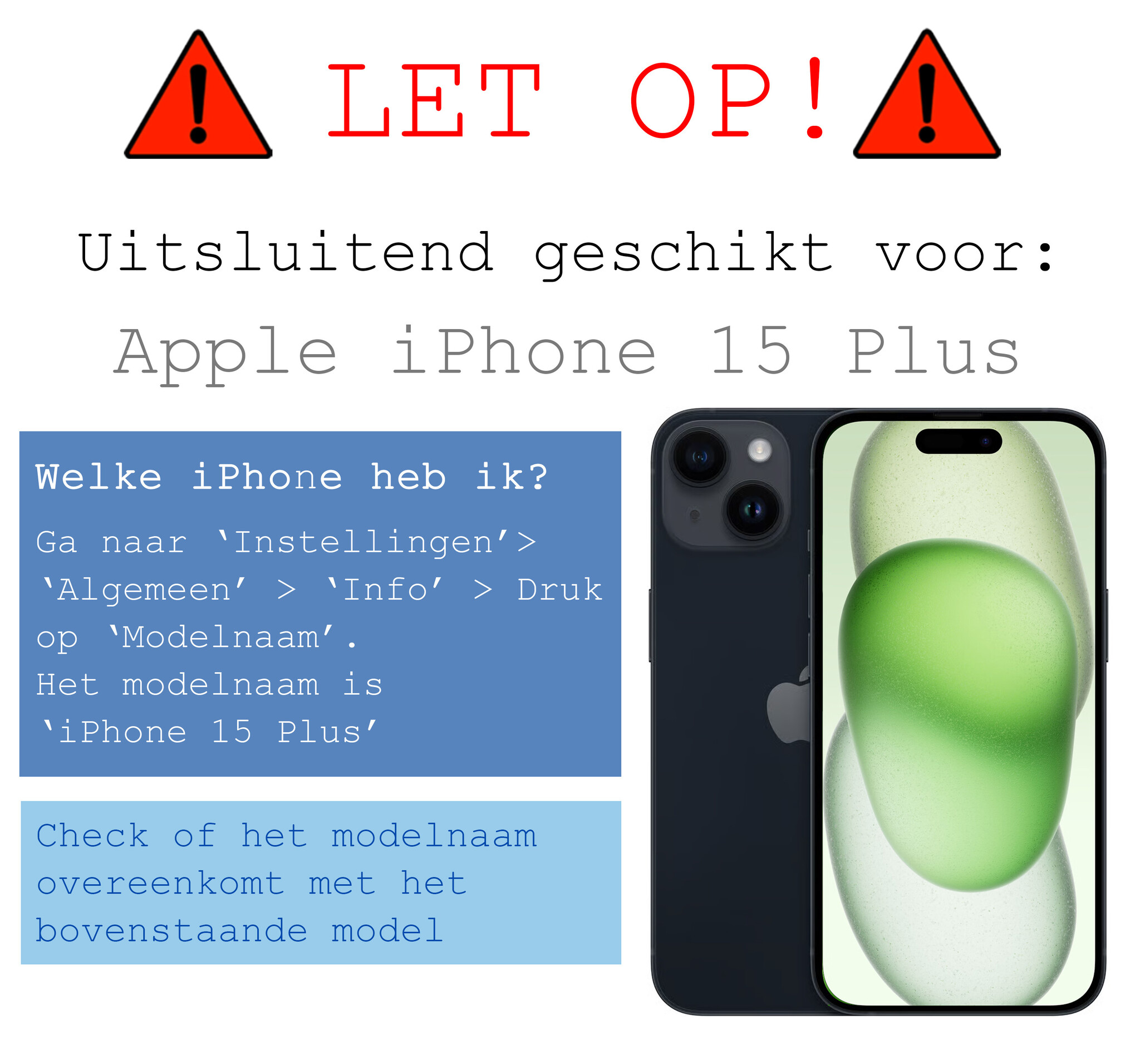 BASEY. BASEY. iPhone 15 Plus Screenprotector Met Installatieframe - 2 PACK