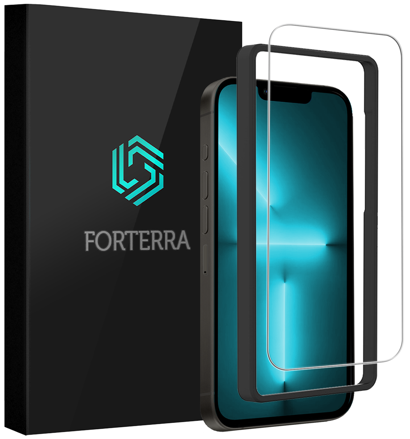 Forterra Forterra iPhone 13 Pro Screenprotector Met Installatieframe