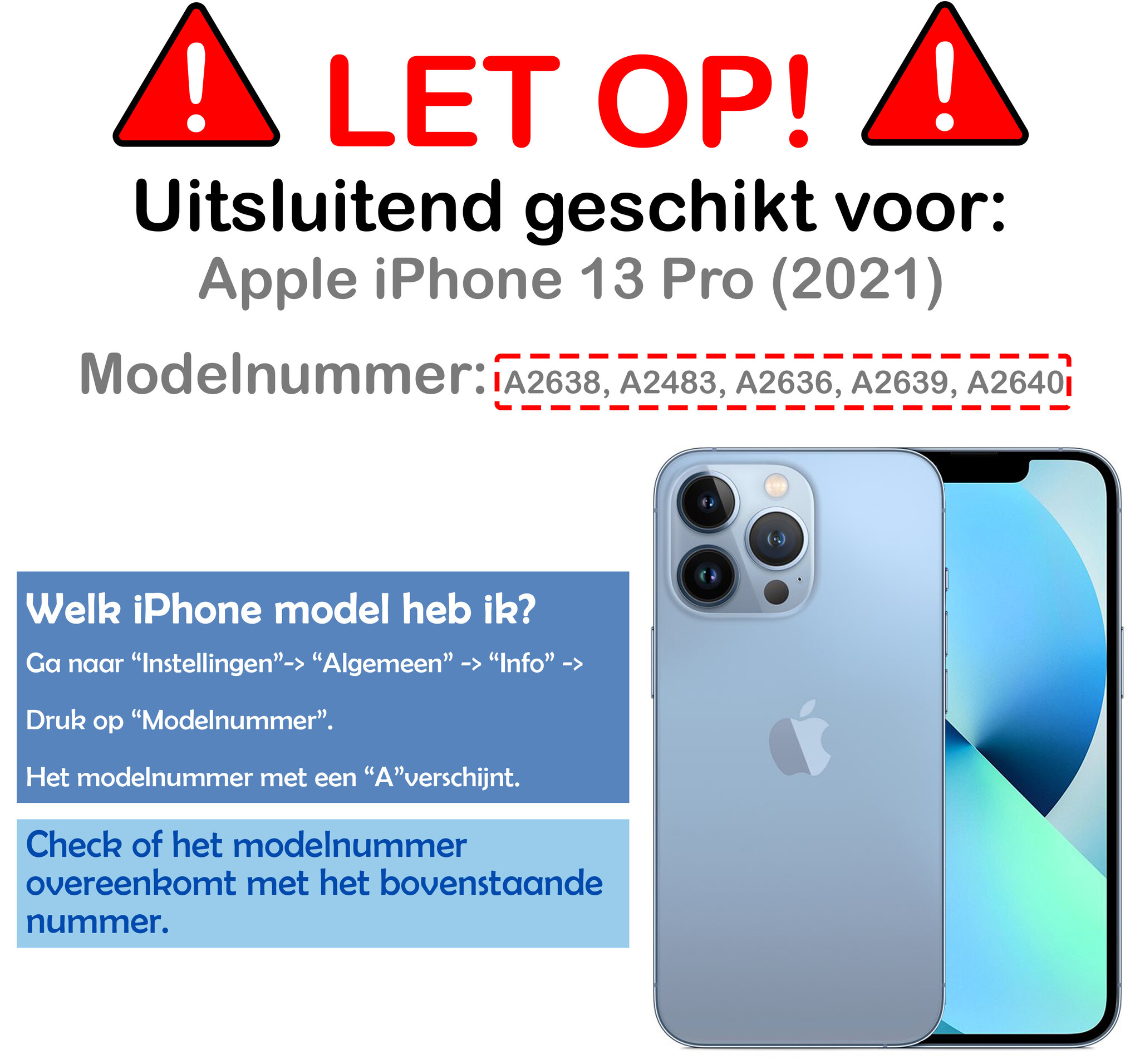 Forterra Forterra iPhone 13 Pro Screenprotector Met Installatieframe - 3 PACK