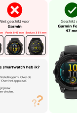 Nomfy Nomfy Garmin Fenix E (47 mm) Screenprotector - 2 PACK