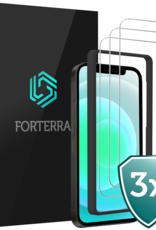 Forterra Forterra iPhone 12 Mini Screenprotector Met Installatieframe - 3 PACK