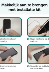 Forterra Forterra iPhone 12 Mini Screenprotector Met Installatieframe - 3 PACK