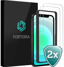 Forterra Forterra iPhone 12 Pro Screenprotector Met Installatieframe - 2 PACK