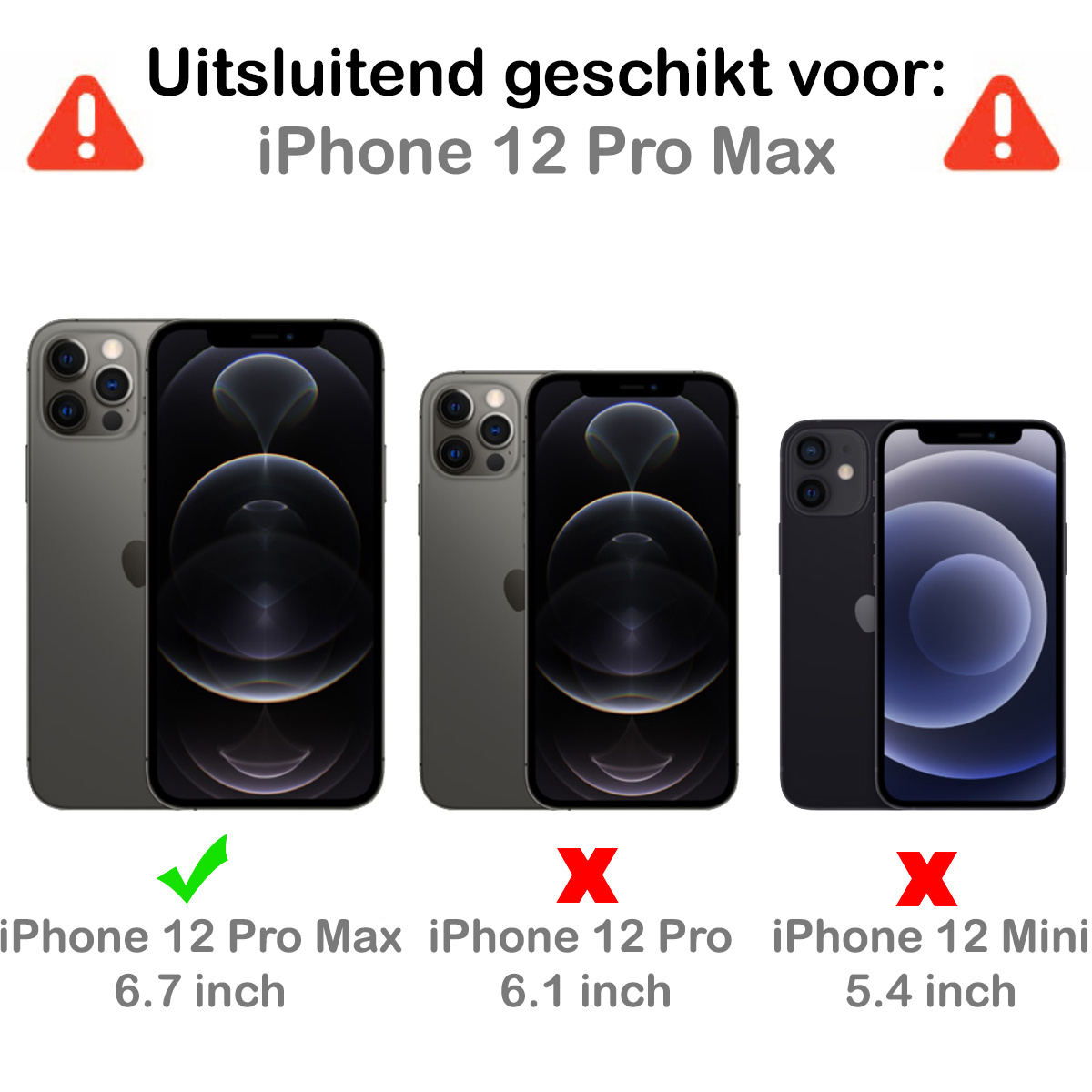 Forterra Forterra iPhone 12 Pro Max Screenprotector Met Installatieframe
