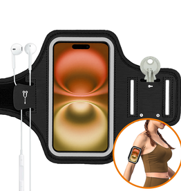 Nomfy Nomfy Hardloop Telefoonhouder 6.5 inch - Zwart