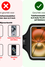 Nomfy Nomfy Hardloop Telefoonhouder 6.5 inch - Zwart