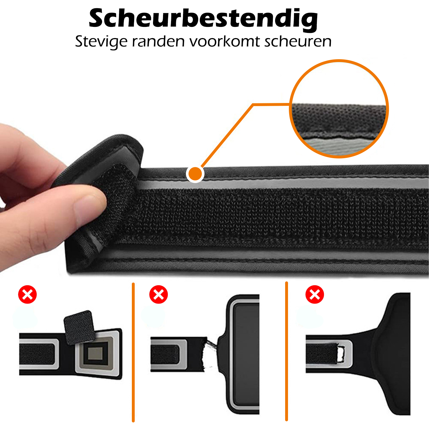 Nomfy Nomfy Hardloop Telefoonhouder 6.5 inch - Zwart