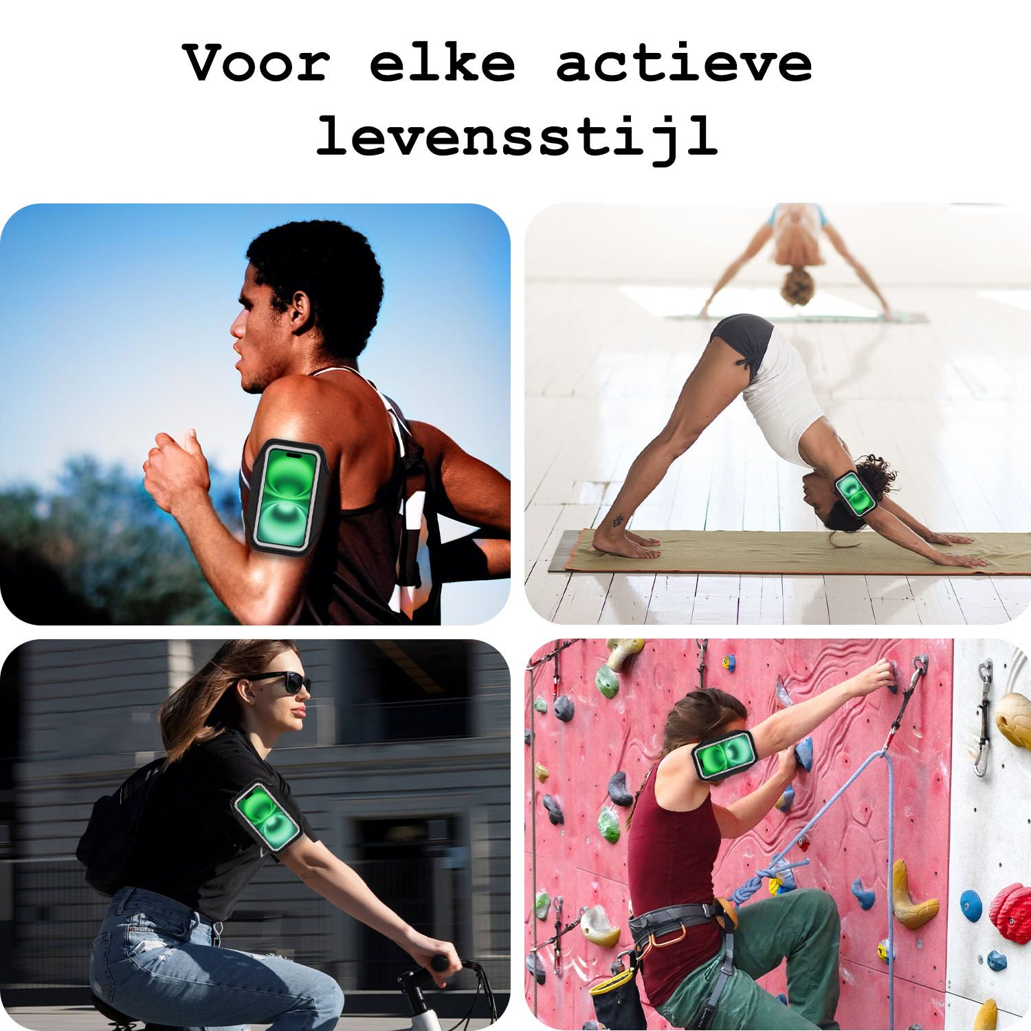 BASEY. BASEY. Hardloop Telefoonhouder 6.5 inch - Zwart