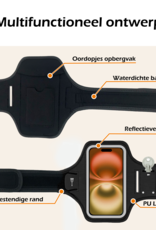 Nomfy Nomfy Hardloop Telefoonhouder 6.8 inch - Zwart