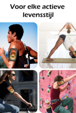 Nomfy Nomfy Hardloop Telefoonhouder 6.8 inch - Zwart