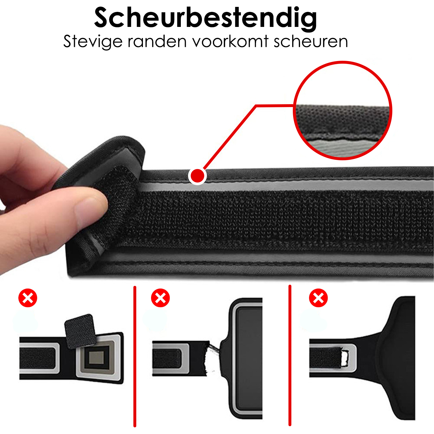 NoXx NoXx Hardloop Telefoonhouder 6.8 inch - Zwart