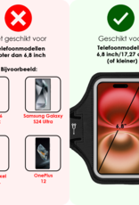 NoXx NoXx Hardloop Telefoonhouder 6.8 inch - Zwart