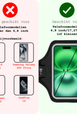 BASEY. BASEY. Hardloop Telefoonhouder 6.8 inch - Zwart