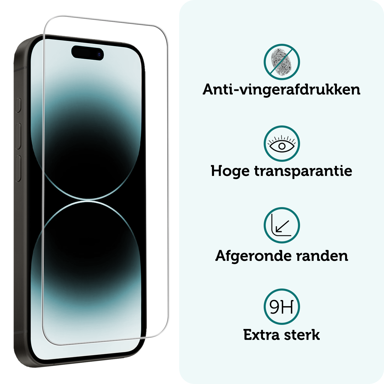 Forterra Forterra iPhone 14 Pro Max Screenprotector Met Installatieframe