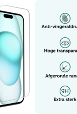 Forterra Forterra iPhone 15 Screenprotector Met Installatieframe - 2 PACK