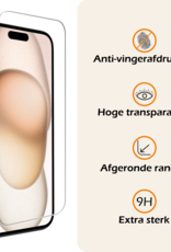 Nomfy Nomfy iPhone 15 Plus Screenprotector Met Installatieframe - 2 PACK
