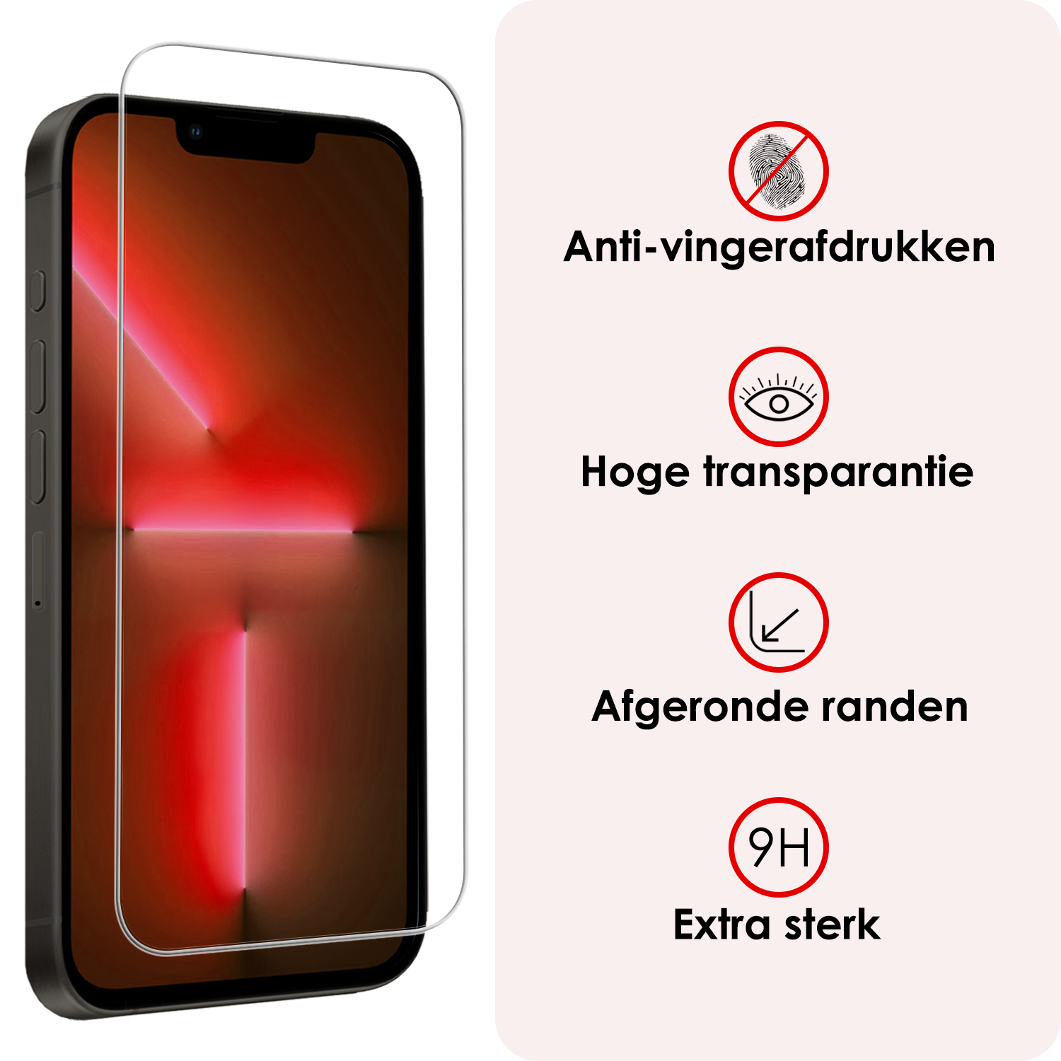 NoXx NoXx iPhone 13 Screenprotector Met Installatieframe - 2 PACK