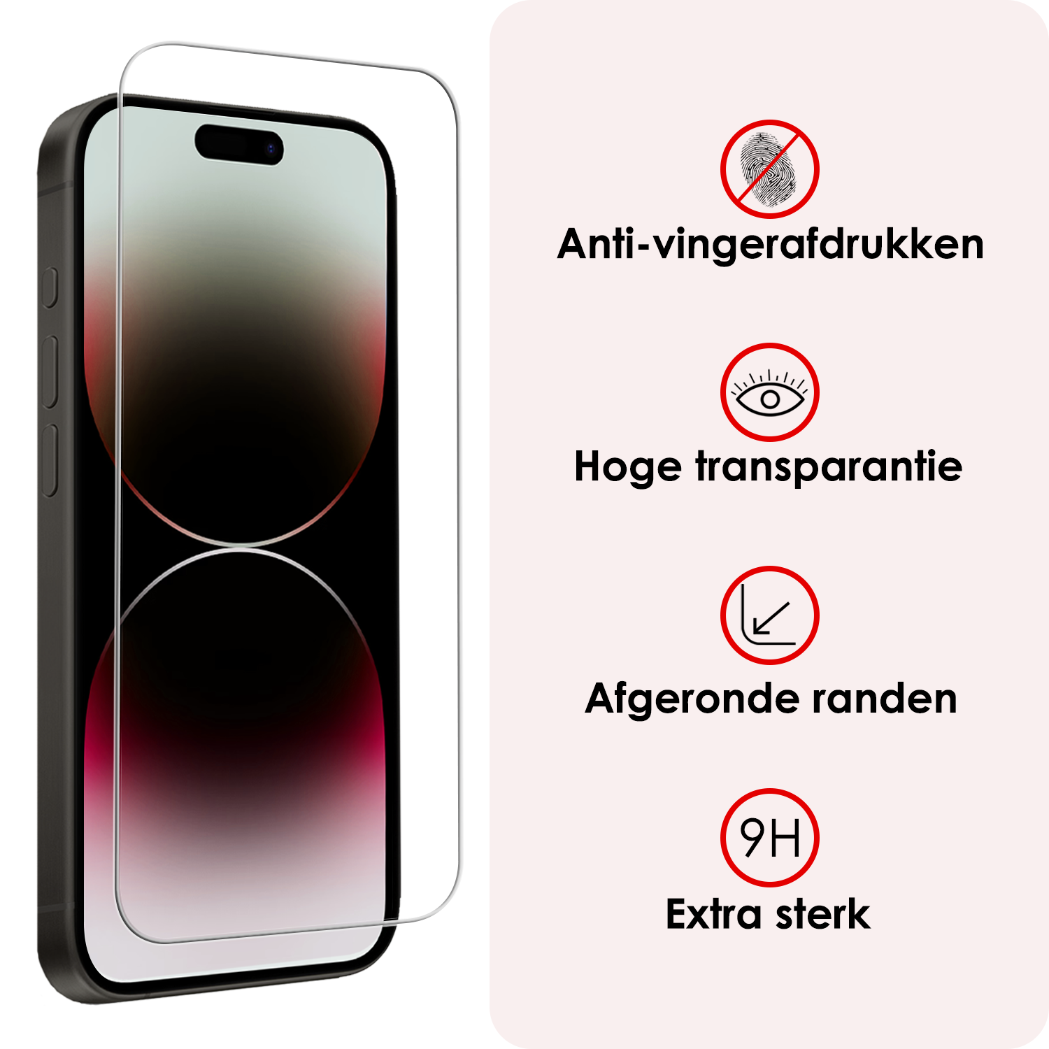 NoXx NoXx iPhone 14 Pro Screenprotector Met Installatieframe