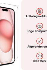 NoXx NoXx iPhone 15 Screenprotector Met Installatieframe