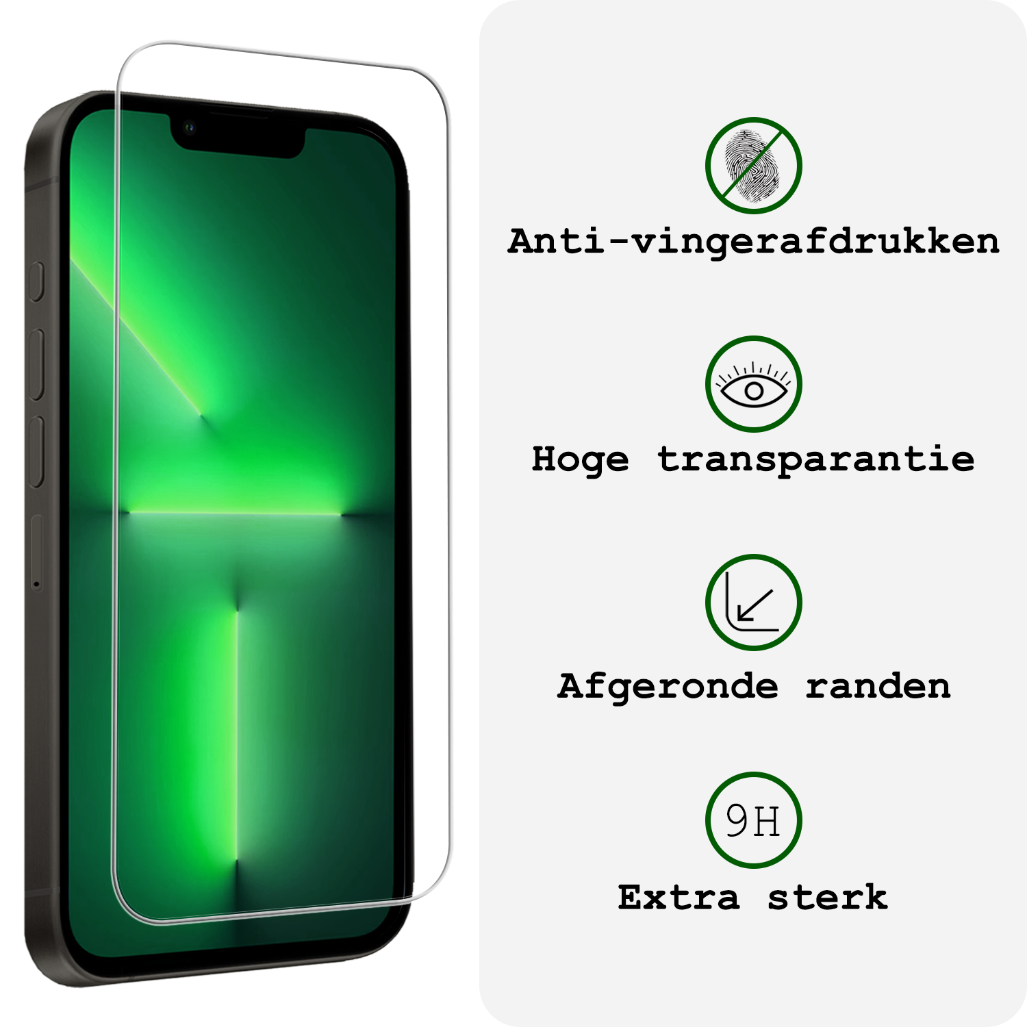 BASEY. BASEY. iPhone 13 Screenprotector Met Installatieframe - 3 PACK