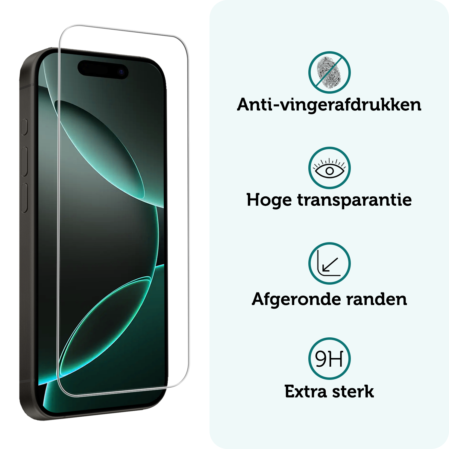 Forterra Screenprotector Geschikt voor iPhone 16 Pro Max Screenprotector Met Montage Frame Glas Gehard Screen Cover - Screen Protector Geschikt voor iPhone 16 Pro Max Screenprotector Met Frame Tempered Glass -3 PACK