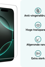 Forterra Screenprotector Geschikt voor iPhone 16 Pro Screenprotector Met Montage Frame Glas Gehard Screen Cover - Screen Protector Geschikt voor iPhone 16 Pro Screenprotector Met Frame Tempered Glass