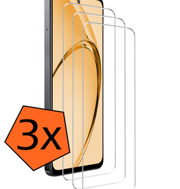 Nomfy Nomfy OPPO A40 Screenprotector Glas - 3 PACK