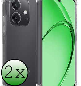 BASEY. BASEY. OPPO A40 Hoesje Shockproof - Transparant - 2 PACK