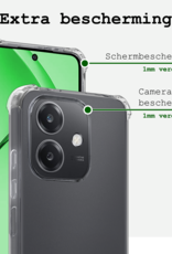 BASEY. BASEY. OPPO A40 Hoesje Shockproof Met Screenprotector