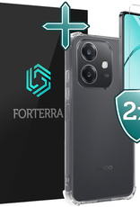 Forterra Forterra OPPO A40 Hoesje Shockproof Met 2x Screenprotector