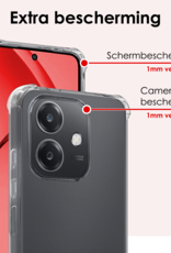 NoXx NoXx OPPO A40 Hoesje Shockproof - Transparant - 2 PACK