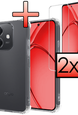NoXx NoXx OPPO A40 Hoesje Shockproof Met 2x Screenprotector