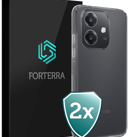 Forterra Forterra OPPO A40 Hoesje Siliconen - Transparant - 2 PACK
