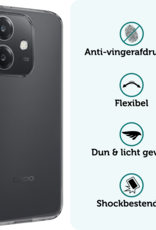Forterra Forterra OPPO A40 Hoesje Siliconen - Transparant - 2 PACK