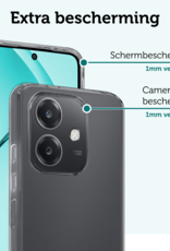 Forterra Forterra OPPO A40 Hoesje Siliconen - Transparant - 2 PACK