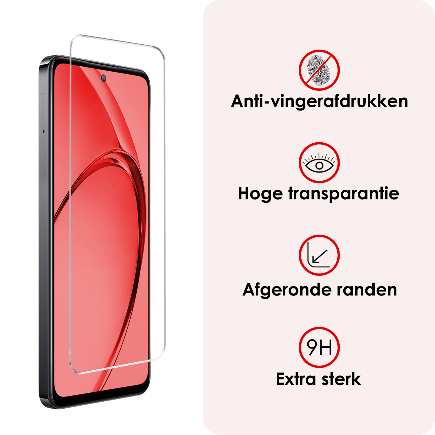 NoXx NoXx OPPO A40 Hoesje Siliconen Met Screenprotector - Transparant