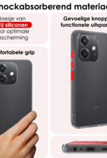 NoXx NoXx OPPO A40 Hoesje Siliconen Met Screenprotector - Transparant